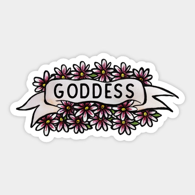 Goddess Sticker by bubbsnugg